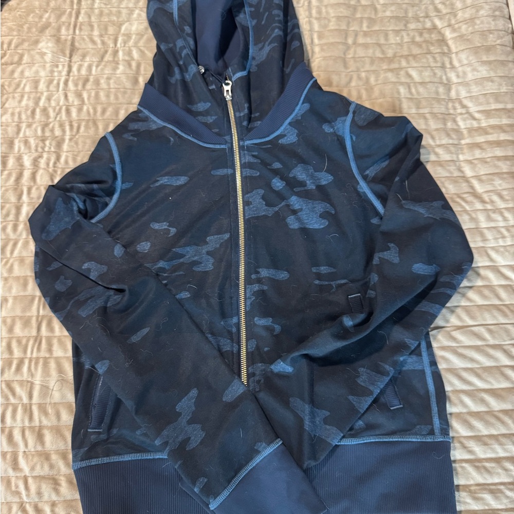 Lululemon Athletica Navy Camouflage Hoodie
